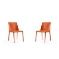 Manhattan Comfort Paris Dining Chair in Coral (Set of 2) DC032-CO